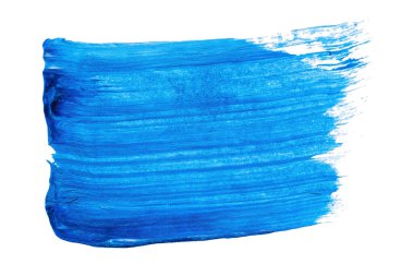 Soyut akrilik suluboya fırça darbesi dokusu logo ve afiş için beyaz arka planda izole edilmiş. tasarım, yaratıcı ve illüstrasyon.