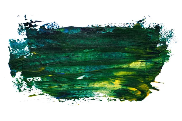 Soyut akrilik suluboya fırça darbesi dokusu logo ve afiş için beyaz arka planda izole edilmiş. tasarım, yaratıcı ve illüstrasyon.