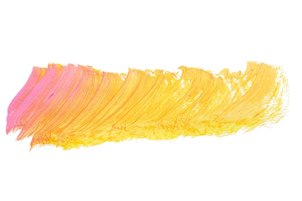 Soyut akrilik suluboya fırça darbesi dokusu logo ve afiş için beyaz arka planda izole edilmiş. tasarım, yaratıcı ve illüstrasyon.