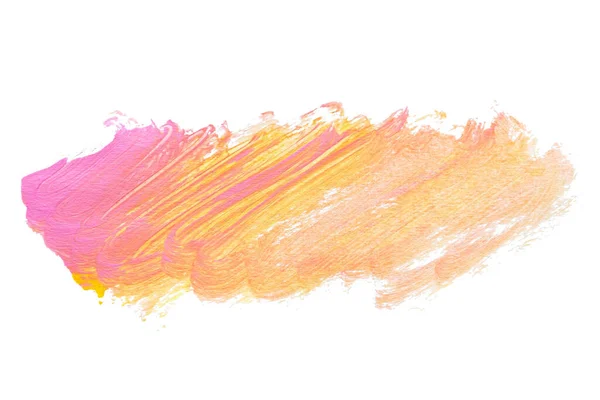 Soyut akrilik suluboya fırça darbesi dokusu logo ve afiş için beyaz arka planda izole edilmiş. tasarım, yaratıcı ve illüstrasyon.