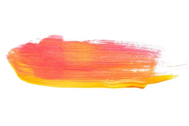 Soyut akrilik suluboya fırça darbesi dokusu logo ve afiş için beyaz arka planda izole edilmiş. tasarım, yaratıcı ve illüstrasyon.