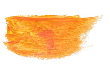 Soyut akrilik suluboya fırça darbesi dokusu logo ve afiş için beyaz arka planda izole edilmiş. tasarım, yaratıcı ve illüstrasyon.