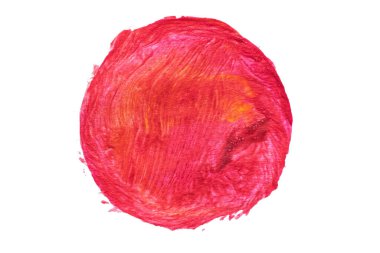 Soyut akrilik suluboya fırça darbesi dokusu logo ve afiş için beyaz arka planda izole edilmiş. tasarım, yaratıcı ve illüstrasyon.