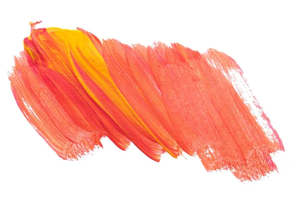 Soyut akrilik suluboya fırça darbesi dokusu logo ve afiş için beyaz arka planda izole edilmiş. tasarım, yaratıcı ve illüstrasyon.