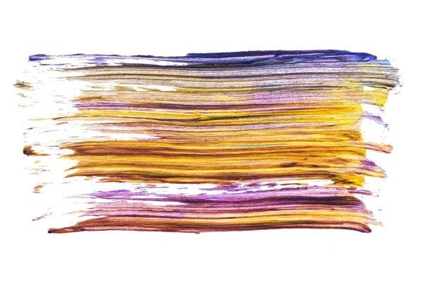 Soyut akrilik suluboya fırça darbesi dokusu logo ve afiş için beyaz arka planda izole edilmiş. tasarım, yaratıcı ve illüstrasyon.