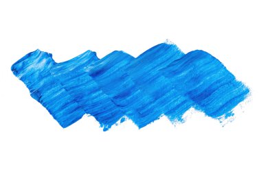 Soyut akrilik suluboya fırça darbesi dokusu logo ve afiş için beyaz arka planda izole edilmiş. tasarım, yaratıcı ve illüstrasyon.