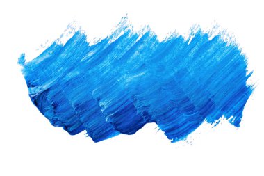 Soyut akrilik suluboya fırça darbesi dokusu logo ve afiş için beyaz arka planda izole edilmiş. tasarım, yaratıcı ve illüstrasyon.