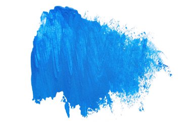 Soyut akrilik suluboya fırça darbesi dokusu logo ve afiş için beyaz arka planda izole edilmiş. tasarım, yaratıcı ve illüstrasyon.