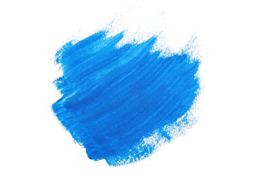 Soyut akrilik suluboya fırça darbesi dokusu logo ve afiş için beyaz arka planda izole edilmiş. tasarım, yaratıcı ve illüstrasyon.