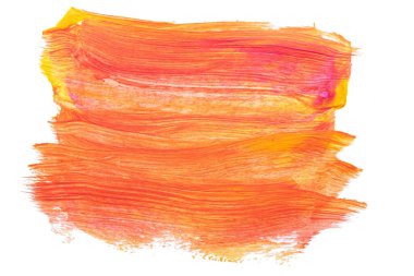 Soyut akrilik suluboya fırça darbesi dokusu logo ve afiş için beyaz arka planda izole edilmiş. tasarım, yaratıcı ve illüstrasyon.