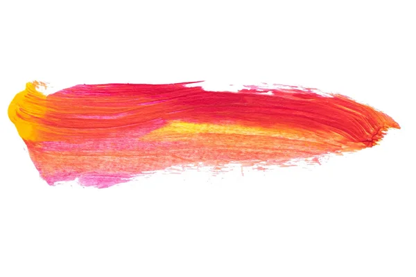 Soyut akrilik suluboya fırça darbesi dokusu logo ve afiş için beyaz arka planda izole edilmiş. tasarım, yaratıcı ve illüstrasyon.