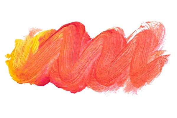 Soyut akrilik suluboya fırça darbesi dokusu logo ve afiş için beyaz arka planda izole edilmiş. tasarım, yaratıcı ve illüstrasyon.