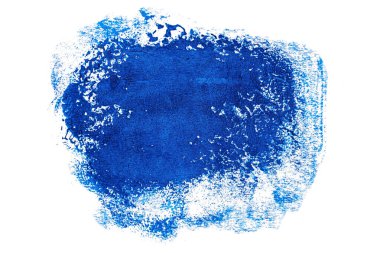 Soyut akrilik suluboya fırça darbesi dokusu logo ve afiş için beyaz arka planda izole edilmiş. tasarım, yaratıcı ve illüstrasyon.