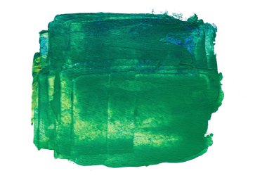 Soyut akrilik suluboya fırça darbesi dokusu logo ve afiş için beyaz arka planda izole edilmiş. tasarım, yaratıcı ve illüstrasyon.