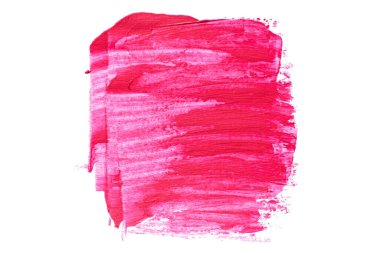 Soyut akrilik suluboya fırça darbesi dokusu logo ve afiş için beyaz arka planda izole edilmiş. tasarım, yaratıcı ve illüstrasyon.