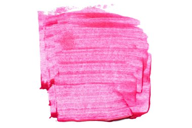 Soyut akrilik suluboya fırça darbesi dokusu logo ve afiş için beyaz arka planda izole edilmiş. tasarım, yaratıcı ve illüstrasyon.