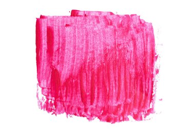 Soyut akrilik suluboya fırça darbesi dokusu logo ve afiş için beyaz arka planda izole edilmiş. tasarım, yaratıcı ve illüstrasyon.