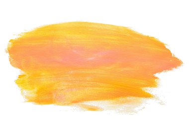 Soyut akrilik suluboya fırça darbesi dokusu logo ve afiş için beyaz arka planda izole edilmiş. tasarım, yaratıcı ve illüstrasyon.