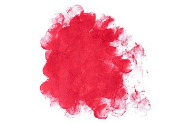 Soyut akrilik suluboya fırça darbesi dokusu logo ve afiş için beyaz arka planda izole edilmiş. tasarım, yaratıcı ve illüstrasyon.