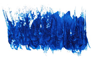 Soyut akrilik suluboya fırça darbesi dokusu logo ve afiş için beyaz arka planda izole edilmiş. tasarım, yaratıcı ve illüstrasyon.