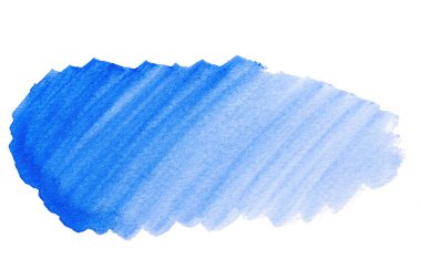 Soyut akrilik suluboya fırça darbesi dokusu logo ve afiş için beyaz arka planda izole edilmiş. tasarım, yaratıcı ve illüstrasyon.