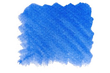 Soyut akrilik suluboya fırça darbesi dokusu logo ve afiş için beyaz arka planda izole edilmiş. tasarım, yaratıcı ve illüstrasyon.