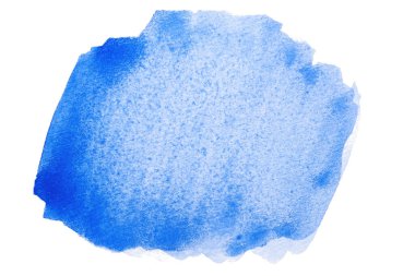 Soyut akrilik suluboya fırça darbesi dokusu logo ve afiş için beyaz arka planda izole edilmiş. tasarım, yaratıcı ve illüstrasyon.