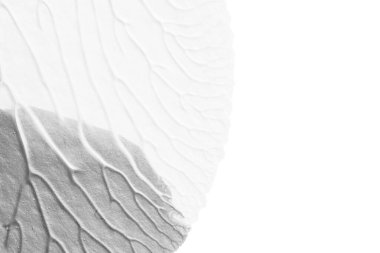 beyaz kağıt arkaplan üzerinde siyah beyaz soyut akrilik boya renk dokusu rorschach mürekkep lekesi yöntemi kullanarak