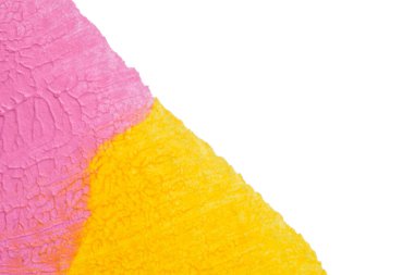 Beyaz kağıda akrilik renkler çizdim ve kağıdı karıştırılmış akrilik renklerin dokusunu oluşturan rorschach mürekkep lekesine benzer şekilde katladım..