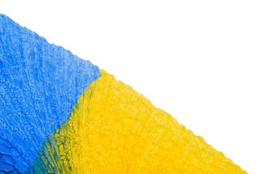 Beyaz kağıda akrilik renkler çizdim ve kağıdı karıştırılmış akrilik renklerin dokusunu oluşturan rorschach mürekkep lekesine benzer şekilde katladım..