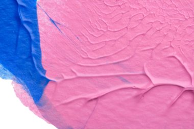 Beyaz kağıda akrilik renkler çizdim ve kağıdı karıştırılmış akrilik renklerin dokusunu oluşturan rorschach mürekkep lekesine benzer şekilde katladım..