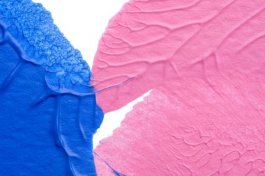 Beyaz kağıda akrilik renkler çizdim ve kağıdı karıştırılmış akrilik renklerin dokusunu oluşturan rorschach mürekkep lekesine benzer şekilde katladım..