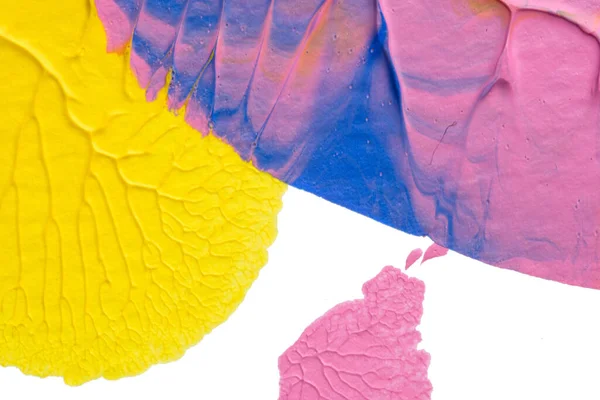 Beyaz kağıda akrilik renkler çizdim ve kağıdı karıştırılmış akrilik renklerin dokusunu oluşturan rorschach mürekkep lekesine benzer şekilde katladım..