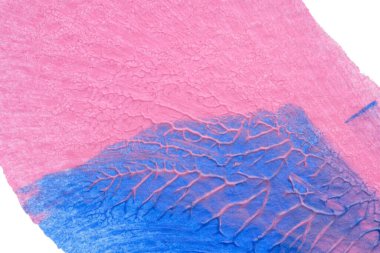 Beyaz kağıda akrilik renkler çizdim ve kağıdı karıştırılmış akrilik renklerin dokusunu oluşturan rorschach mürekkep lekesine benzer şekilde katladım..