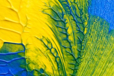 Beyaz kağıda akrilik renkler çizdim ve kağıdı karıştırılmış akrilik renklerin dokusunu oluşturan rorschach mürekkep lekesine benzer şekilde katladım..