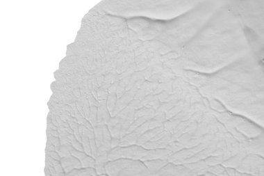 beyaz kağıt arkaplan üzerinde siyah beyaz soyut akrilik boya renk dokusu rorschach mürekkep lekesi yöntemi kullanarak