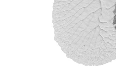 beyaz kağıt arkaplan üzerinde siyah beyaz soyut akrilik boya renk dokusu rorschach mürekkep lekesi yöntemi kullanarak