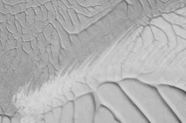 beyaz kağıt arkaplan üzerinde siyah beyaz soyut akrilik boya renk dokusu rorschach mürekkep lekesi yöntemi kullanarak