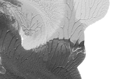 beyaz kağıt arkaplan üzerinde siyah beyaz soyut akrilik boya renk dokusu rorschach mürekkep lekesi yöntemi kullanarak