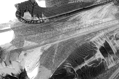 Beyaz kağıda akrilik renkler çizdim ve kağıdı karıştırılmış akrilik renklerin dokusunu oluşturan rorschach mürekkep lekesine benzer şekilde katladım..