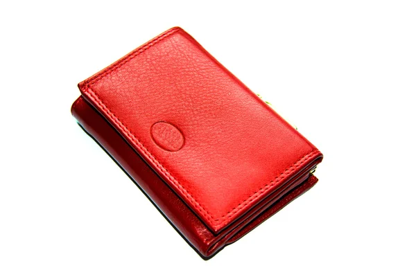 红色的妇女的钱包 — 图库照片