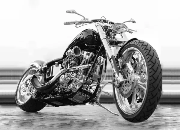 Harley Davidson bicicleta personalizada — Fotografia de Stock