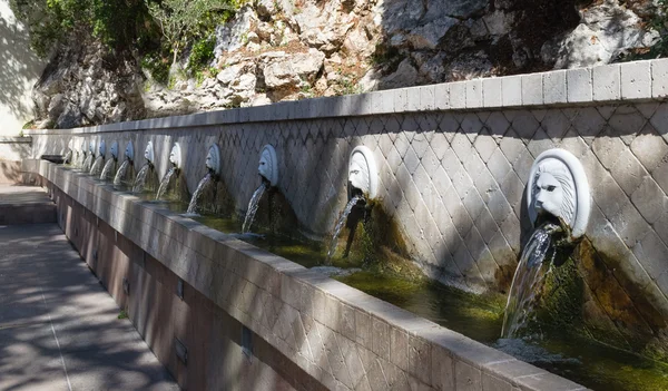 Venetian fountain in the mountain village of Spili, Crete — Stock Photo, Image