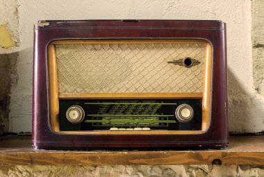 eski vintage radyo - stok görüntü