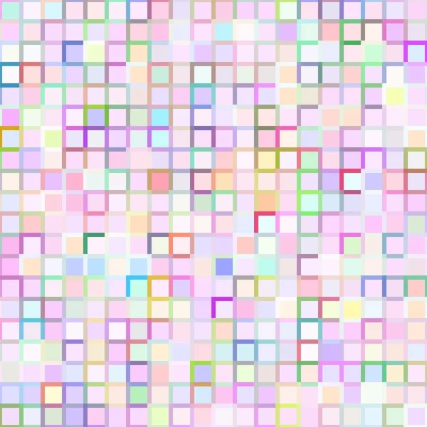 Flerfärgade torg mosaik bakgrund — Stock vektor