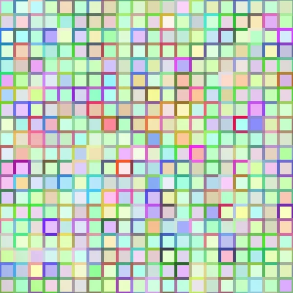 Fond mosaïque de carrés multicolores — Image vectorielle