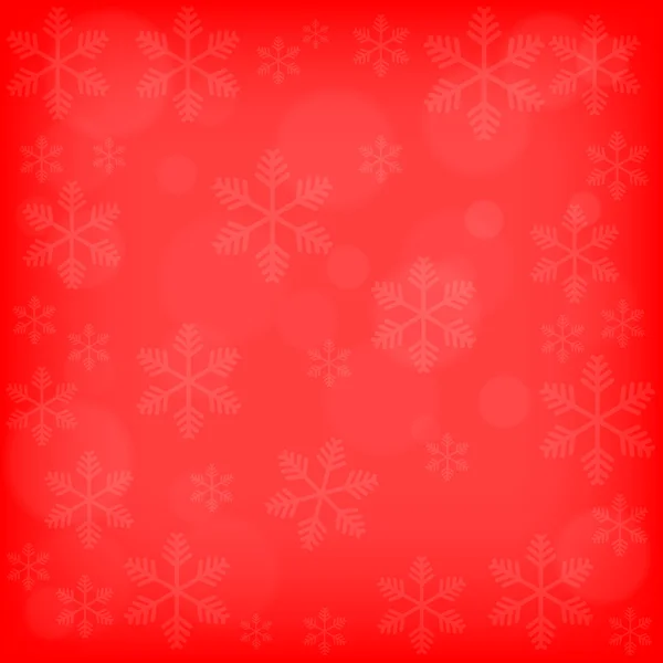 Jul-bakgrund med snöflingor — Stock vektor