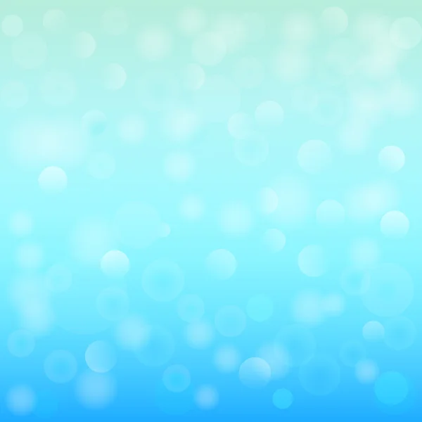 Bokeh azul abstrato fundo de luz. Ilustração vetorial . — Vetor de Stock