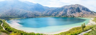 Yunanistan, Girit Adası, göl kurnas, panoramik görünüm