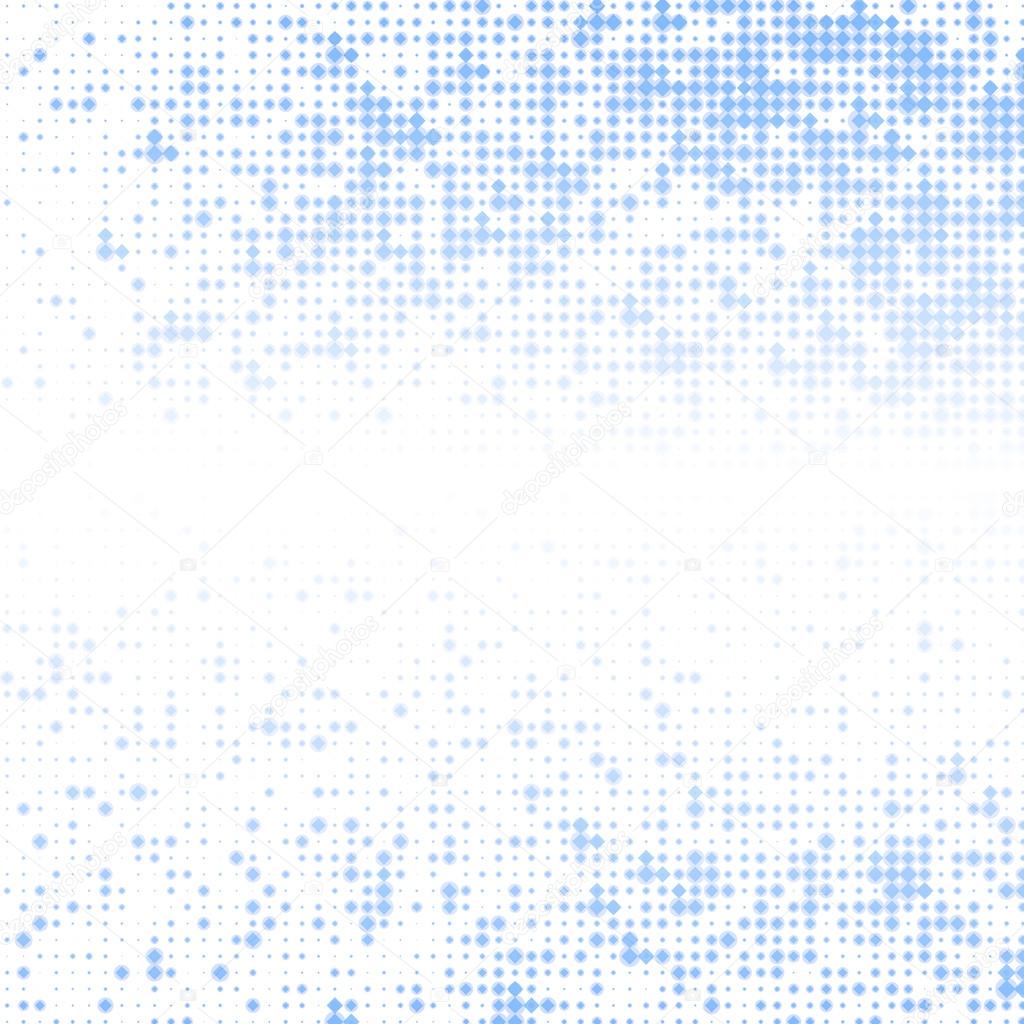 Blue abstract background with squares and space for text